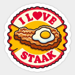 i love steak Sticker